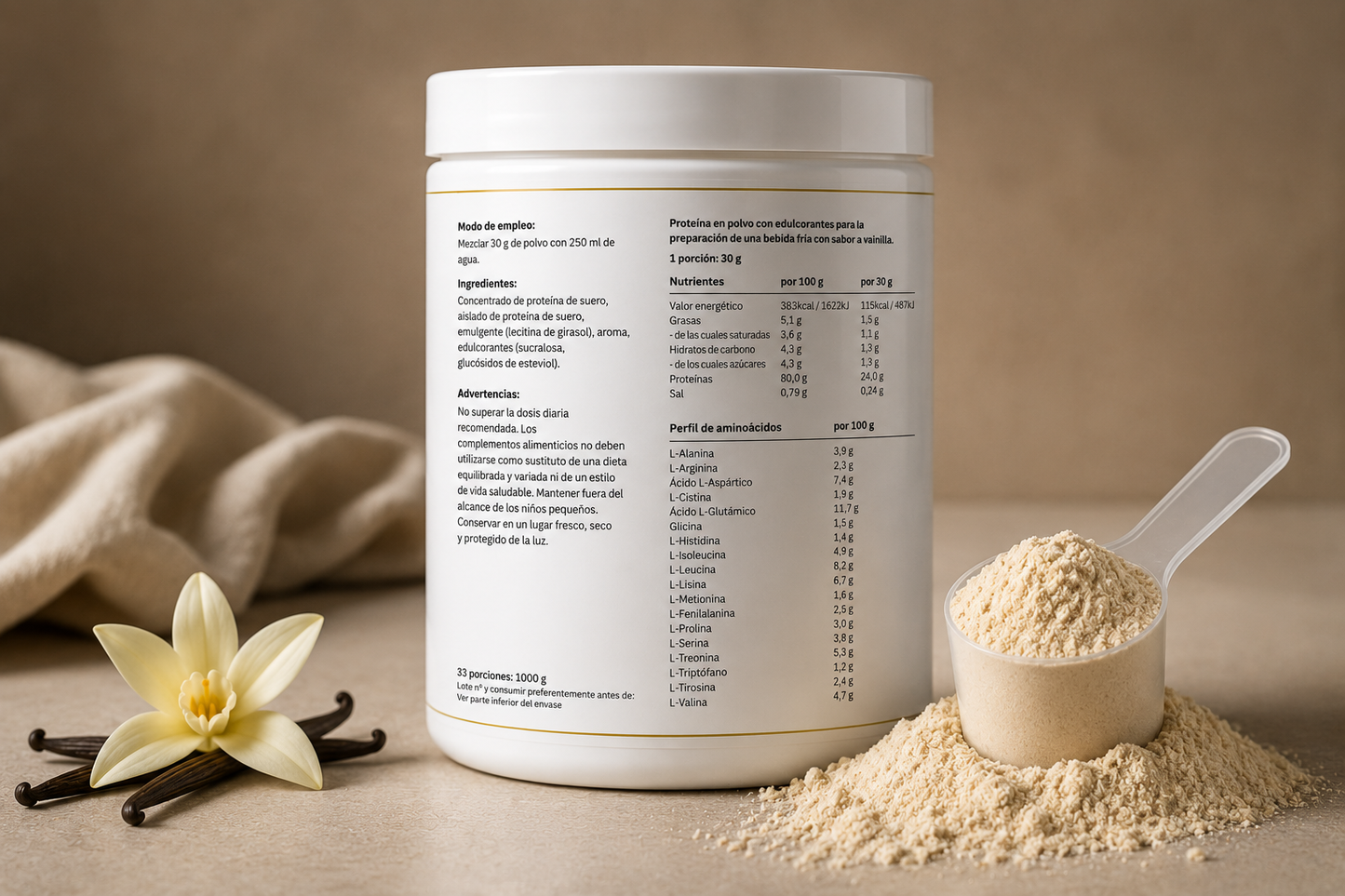 Whey Protein Vanilla - 1kg
