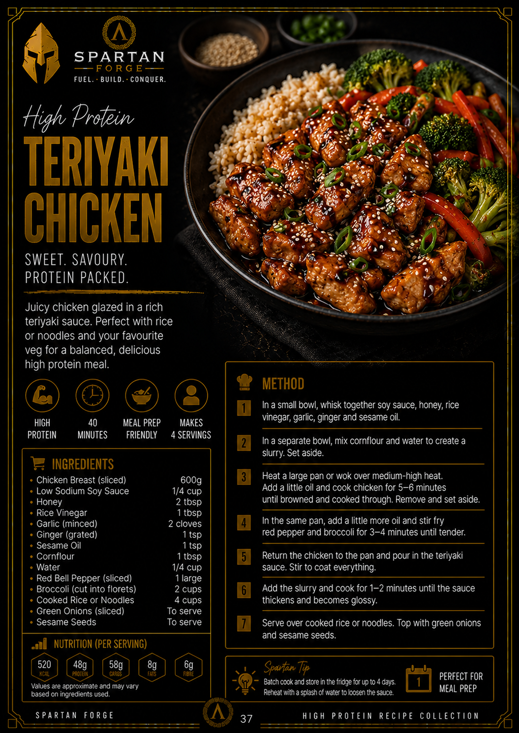 Spartan Forge High Protein Recipe Collection – Volume I